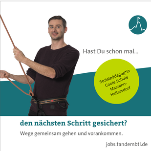 Stellenanzeige Sozialpädagog*in Coole Schule Marzahn