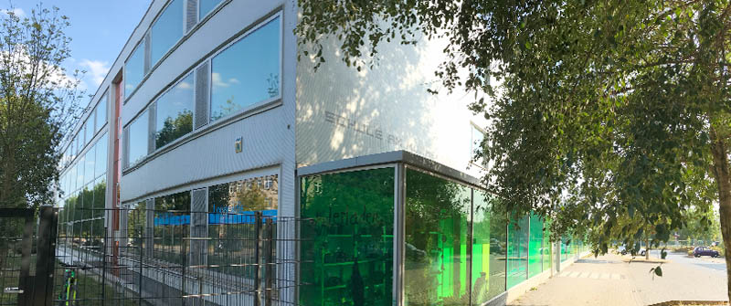 Schulsozialarbeit an der Schule am Mummelsoll, Förderzentrum, Schwerpunkt "Geistige Entwicklung", Berlin Marzahn-Hellersdorf, Schulgebäude